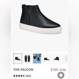 Birdies Falcon black Water Resistant Sneaker Ankle Booties women’s size 8